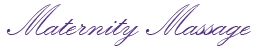 Maternity Massage Services